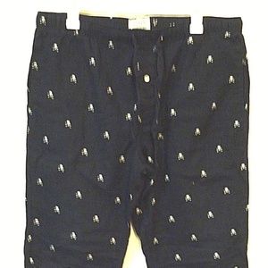 J.Crew Men blue skulls lounge pajama pants